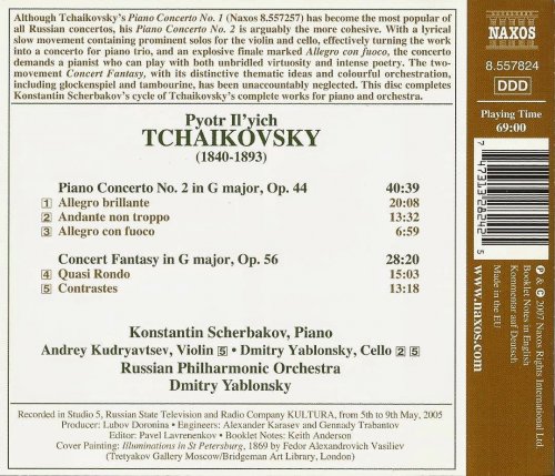 Konstantin Scherbakov, Dmitry Yablonsky - Tchaikovsky: Piano Concerto No. 2, Concert Fantasy (2007) CD-Rip