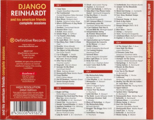 Django Reinhardt - And His American Friends Complete Sessions (2000)