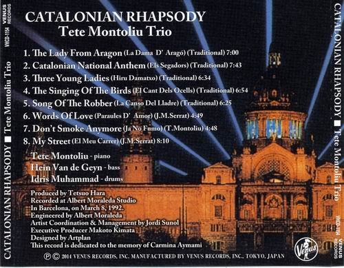 Tete Montoliu Trio - Catalonian Rhapsody (1992) CD Rip