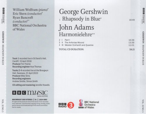 William Wolfram, Eric Stern, Ryan Bancroft - Gershwin: Rhapsody in Blue / John Adams: Harmonielehre (2024)