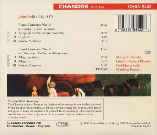 Míceál O'Rourke, London Mozart Players, Matthias Bamert - John Field: Piano Concertos, Vol. 2 - Nos. 6 & 4 (1996) CD-Rip