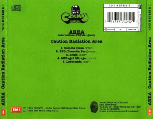 Area - Caution Radiation Area (1974)