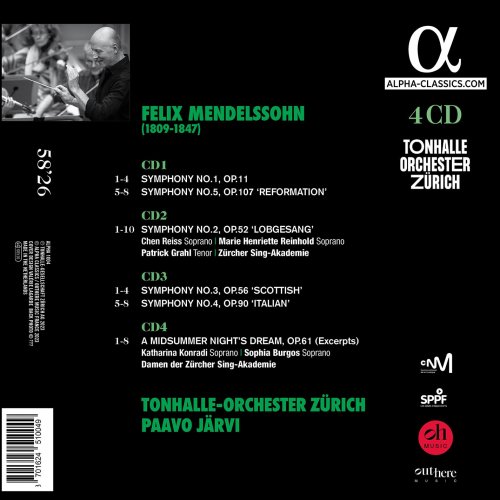 Tonhalle-Orchester Zürich, Paavo Järvi - Mendelssohn: Symphonies (2024) [Hi-Res]