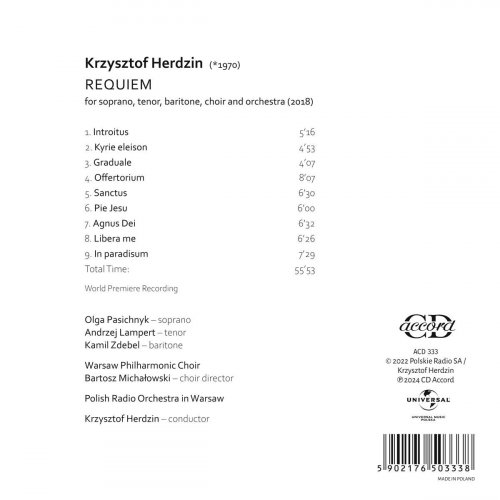 Warsaw Philharmonic Choir, Polish Radio Orchestra in Warsaw, Krzysztof Herdzin - Krzysztof Herdzin: Requiem (2024) [Hi-Res]