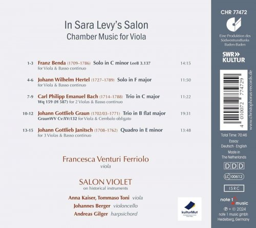 Francesca Venturi Ferriolo, Salon Violet - In Sara Levy's Salon (2024) [Hi-Res]