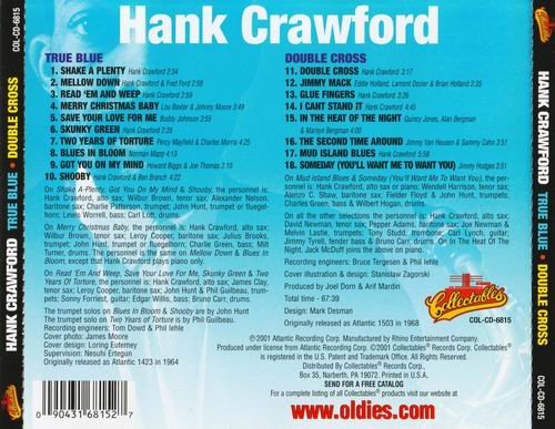 Hank Crawford - True Blue / Double Cross (2001)