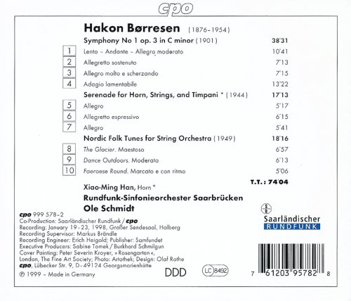 Rundfunk-Sinfonieorchester Saarbrücken, Ole Schmidt - Børresen: Symphony No. 1 (1999) CD-Rip