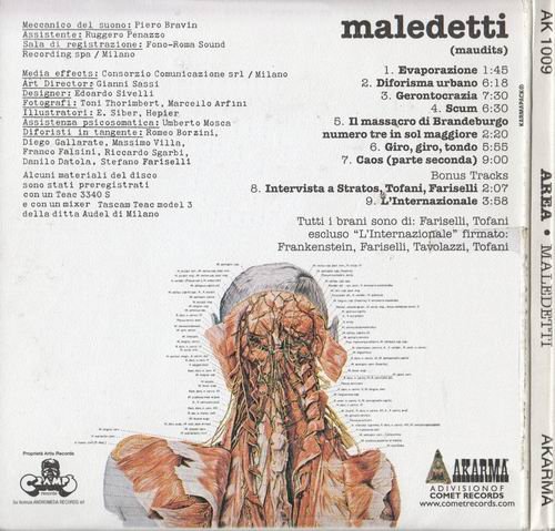 Area - Maledetti (Maudits) (1976) CD Rip