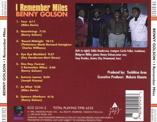 Benny Golson - I Remember Miles (1996) Lossless