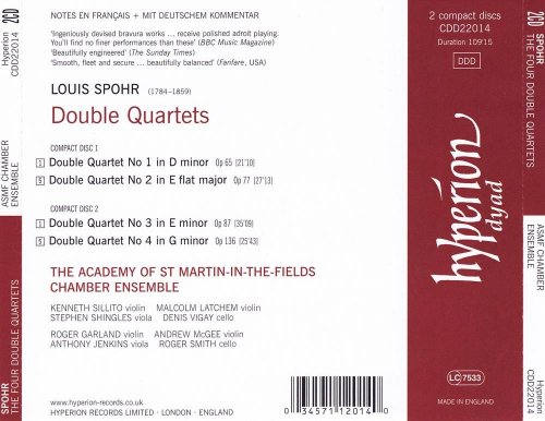 Academy of St. Martin-in-the-Fields - Spohr: Double Quartets (1998) CD-Rip