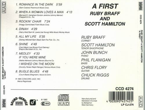 Ruby Braff And Scott Hamilton - A First (1985) CD Rip