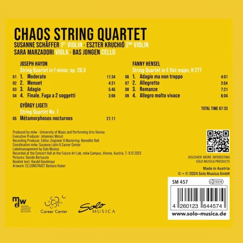 Chaos String Quartet - Haydn, Ligeti & Mendelssohn: String Quartets (2024) [Hi-Res]