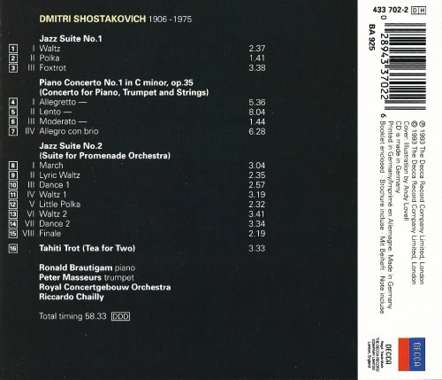 Royal Concertgebouw Orchestra, Riccardo Chailly - Shostakovich: The Jazz Album (1993) CD-Rip