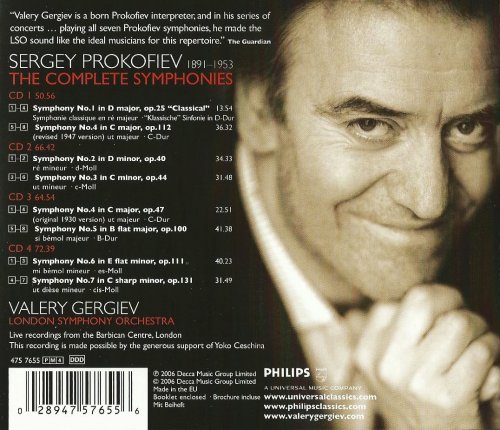 Valery Gergiev, London Symphony Orchestra - Prokofiev: The Complete Symphonies (4CD) (2006) CD-Rip