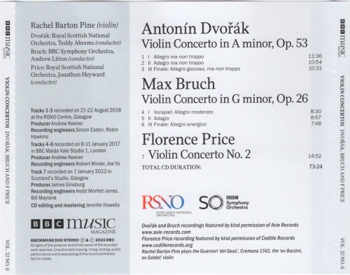 Teddy Abrams, Andrew Litton, Jonathon Beyward - Violin Concerto (2024) [BBC Music Magazine]