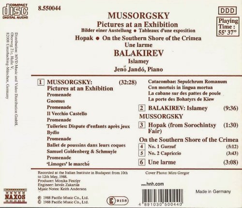 Jenö Jandó - Mussorgsky: Pictures at an Exhibition (1988) CD-Rip