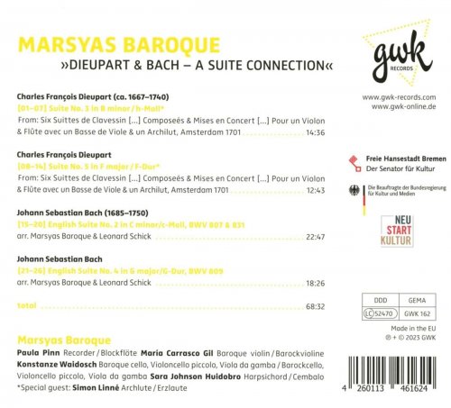 Marsyas Baroque - Dieupart & Bach - A Suite Connection (2024) [Hi-Res]