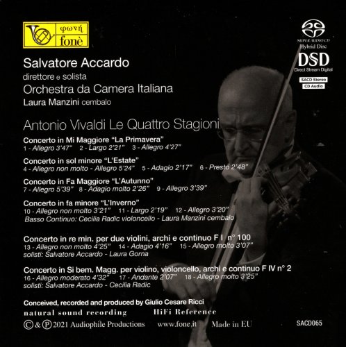 Salvatore Accardo -  Vivaldi: Le Quattro Stagioni (2021) [SACD]