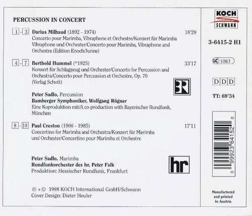 Peter Sadlo, Bamberger Symphoniker, Wolfgang Rögner - Percussion in ...