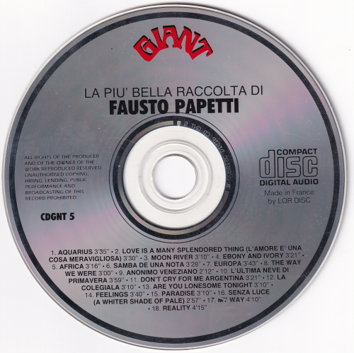 Fausto Papetti - La Più Bella Raccolta Di Fausto Papetti (1987)