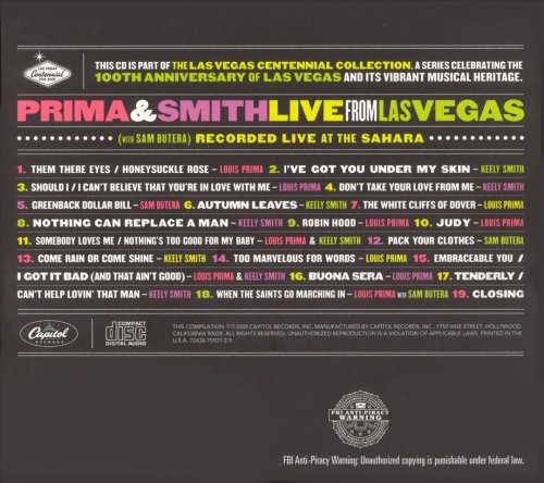 Louis Prima & Keely Smith - Live from Las Vegas (2005)