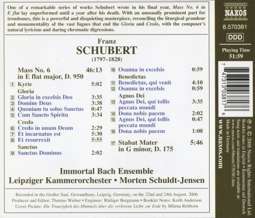 Immortal Bach Ensemble, Leipziger Kammerorchester, Morten Schuldt-Jensen - Schubert: Mass in E flat, Stabat Mater (2008) CD-Rip