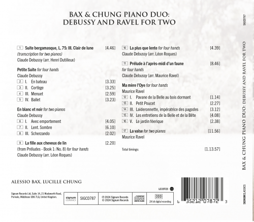 Alessio Bax, Lucille Chung - Bax & Chung Piano Duo: Debussy and Ravel for Two (2024) [Hi-Res]