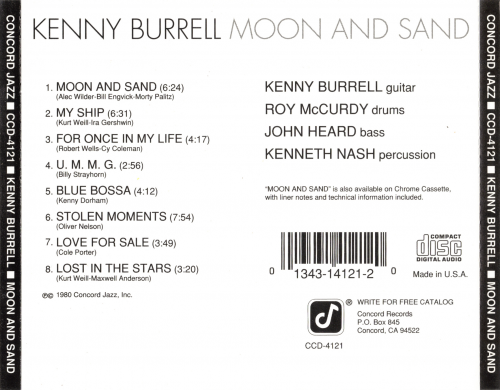 Kenny Burrell - Moon and Sand (1992) CD-Rip