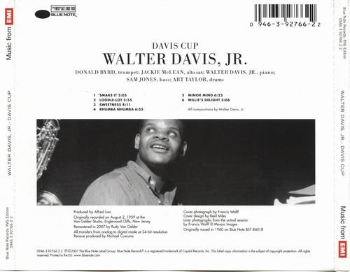 Walter Davis Jr. - Davis Cup (1959) 320 kbps+CD Rip