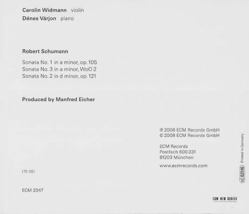 Carolin Widmann, Dénes Várjon - Schumann: The Violin Sonatas (2008) CD-Rip