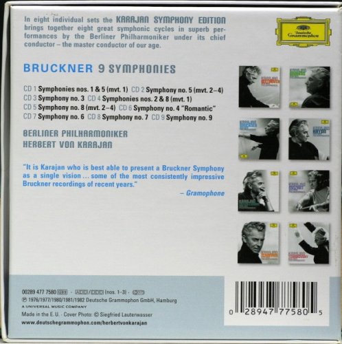 Herbert von Karajan, Berliner Philharmoniker - Herbert von Karajan - Bruckner 9 Symphonies (Box Set, 2008)