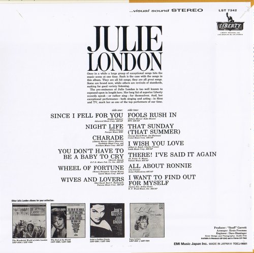 Julie London - You Don't Have To Be A Baby To Cry (2010 Mini LP CD Japan)