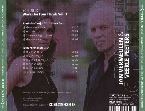 Jan Vermeulen, Veerle Peeters - Schubert: Works For Four Hands Vol. 3 (2016)