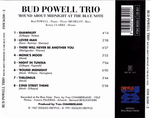 Bud Powell Trio - 'Round About Midnight at the Blue Note (1962)