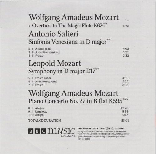 London Mozart Players, Johathan Bloxham, Matthias Barmert, Howard Shelley - Mozart and his world (2024) [BBC Music Magazine]