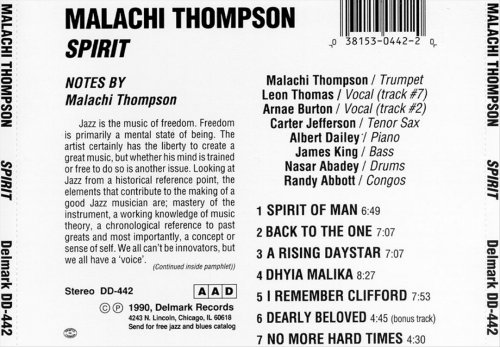 Malachi Thompson - Spirit (1990)