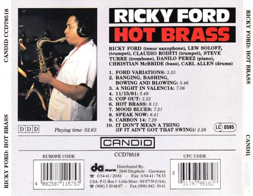 Ricky Ford - Hot Brass (1992) CD Rip