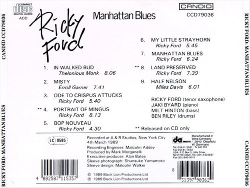 Ricky Ford - Manhattan Blues (1989)