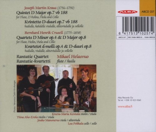 Mikael Helasvuo, Rantatie Quartet - Kraus - Flute Quintet / Crusell - 2 Flute Quartets (2008)
