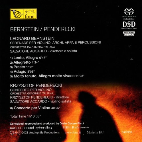 Salvatore Accardo - Bernstein / Penderecki (2021) [SACD]