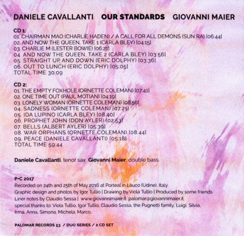 Daniele Cavallanti & Giovanni Maier - Our Standards (2017) FLAC