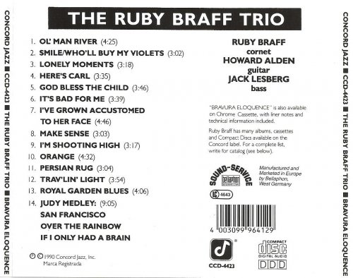 The Ruby Braff Trio - Bravura Eloquence (1990)