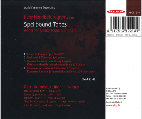 Petri Kumela - Nordgren: Spellbound Tones / Works For Guitar (2005)