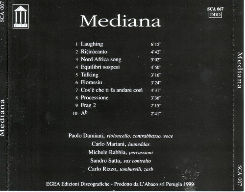 Paolo Damiani, Carlo Mariani, Michele Rabbia, Sandro Satta, Carlo Rizzo - Mediana (1999)