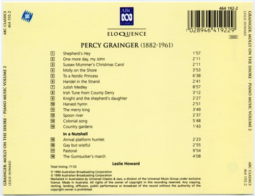 Leslie Howard - Percy Grainger: Piano Music Vol.2 (1999)
