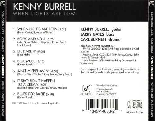 Kenny Burrell - When Lights Are Low (1997)