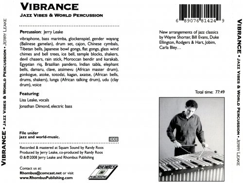 Jerry Leake - Vibrance: Jazz Vibes & World Percussion (2008)