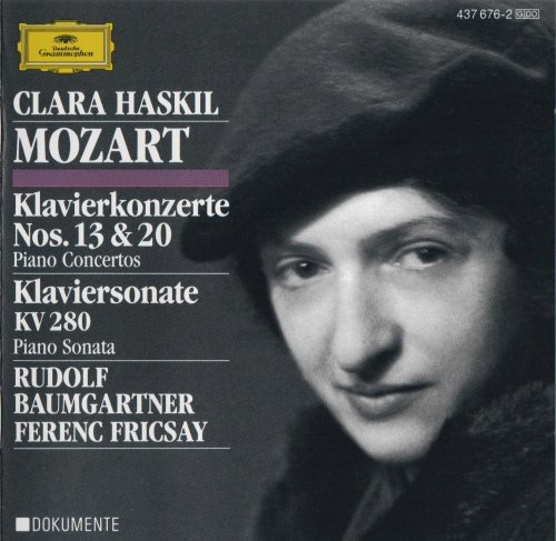 Clara Haskil - Mozart: Piano Concertos Nos. 13 &  20, Piano Sonata KV 280 (1993) CD-Rip