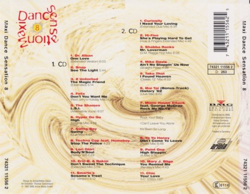 VA - Maxi Dance Sensation Vol. 08 (2CD) (1992) [CD-Rip]