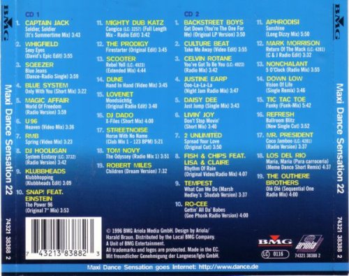 VA - Maxi Dance Sensation Vol. 22 (2CD) (1996) [CD-Rip]